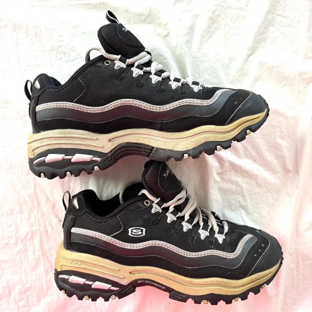 NWOT Skechers Sport Energy 2 1817 Black white Casual Sneakers SZ 5